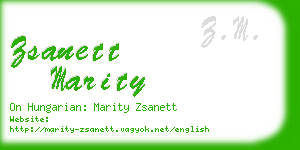 zsanett marity business card